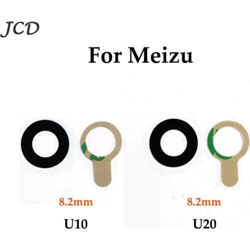 JCD 2pcs/lot Rear Back Camera Glass Lens For Meizu U20 U10 Camera Glass Lens With Adhesive Tap Sticker