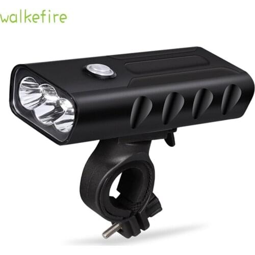 3 *led Bicycle Light Built in Battery USB Charge Aluminum Alloy Cycling Light Flashlight Torch Handlebar Waterproof Bike Access
