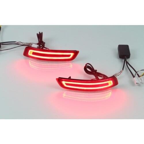 LED warning light + brake light, rear bumper light, reflector for toyota corolla 2013-16, whole set