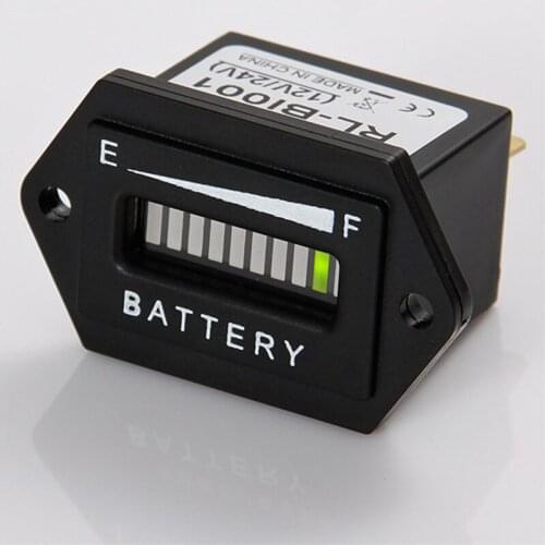 Lead Acid Storage Battery 12/ 24VLED Battery Discharge Indicator For Electric Scooter Golf Kart Golf Carts Motorcycle Boat