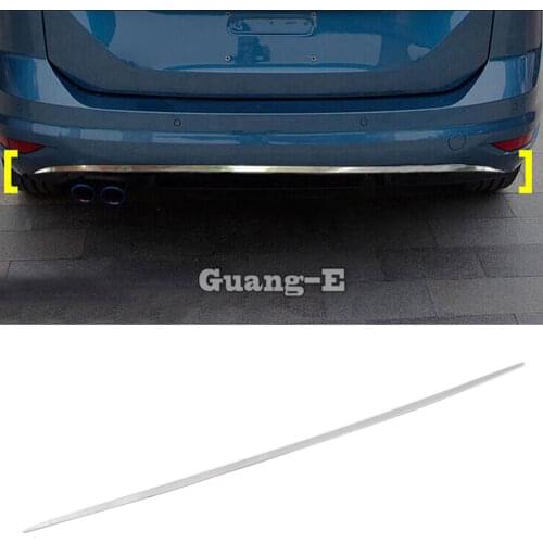 Car Body Protection Bumper Stainless Steel Trim Rear Back Tail Bottom Trunk Pedal For VW Volkswagen Touran L 2016 2017 2018 2019