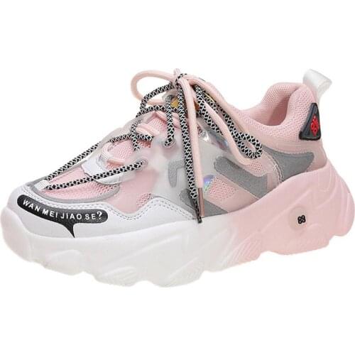 Women Sports Shoes Air Mesh Ladies Shoes Breathable Comfortable Summer Female Shoes Mixed Color Fashion Women Shoes WJ059