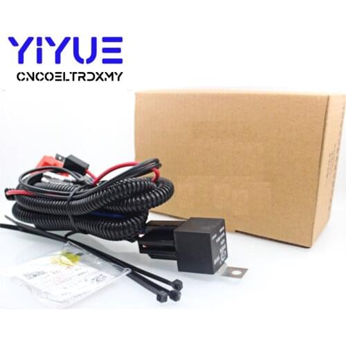 1Set Electric 12V Universal Car Horn Wiring Harness Relay Kit For Auto Van Truck Grille Mount Blast Tone Horns