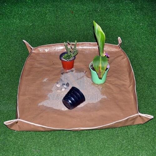 1PC 100X100CM Garden Change Flowerpot Mat PE Plant Floor Mats Waterproof Weed Control Keep Clean Garden Succulent Plants Pad