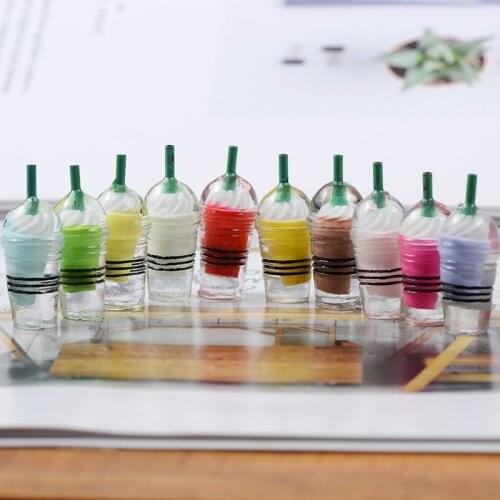 1 Pack Slime Charms Mini Ice Cream Cup Resin Plasticine Slime Accessories Beads Supplies For DIY Crafts