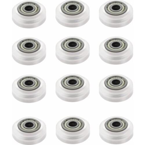 12PCS 3D Printer POM Pulley, Plastic Linear Bearing Pulley Passive Pulley, Suitable for Creature Ender 3 Series