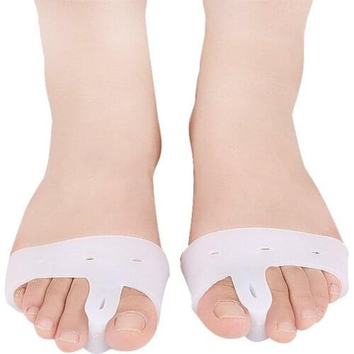 2Pair Hot Sale Silicone Toe Separator Pedicure Orthodontic Protetor De Joanete Gel Separador De Dedos Hallux Valgus Correction