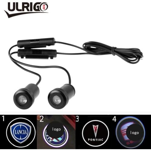 2 pièces Projecteur laser de bienvenue pour porte de voiture Logo lumière ombre fantôme pour siège ALFA SEAT GIT PONTAIC