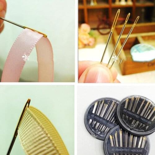 30PCS Craft Quilt Sew Case Assorted Hand Sewing Needles Embroidery Mending