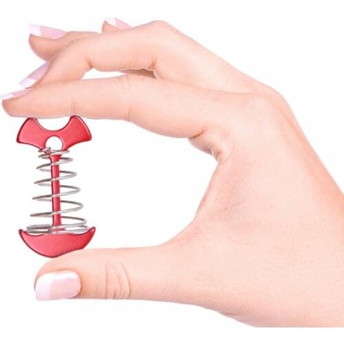 4PCS Tent Stakes Pegs Aluminium Alloy Floor Nail Hook For Party Camping Anchor Bolt Fish-shaped Buckle Ground Nail