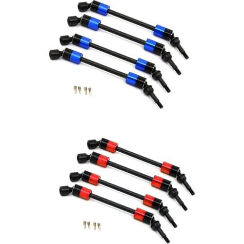 4Pcs Steel CVD Universal Joint Drive Shaft Axle Upgrade Parts for Traxxas 1/10 E-Revo Summit RC Car Accessories
