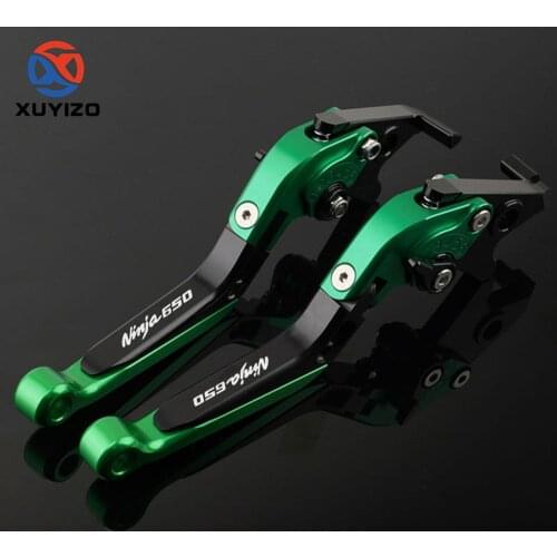 Motorcycle CNC Accessories Short Adjustable Brake Clutch Levers For Kawasaki NINJA650 NINJA 650 2017 2018 2019 2020