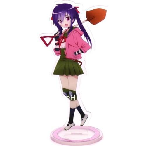 Anime School-Live! Action Figure Cosplay Toys Sakura Megumi Ebisuzawa Kurumi Naoki Miki Acrylic Figures Stand Model Dolls 15cm