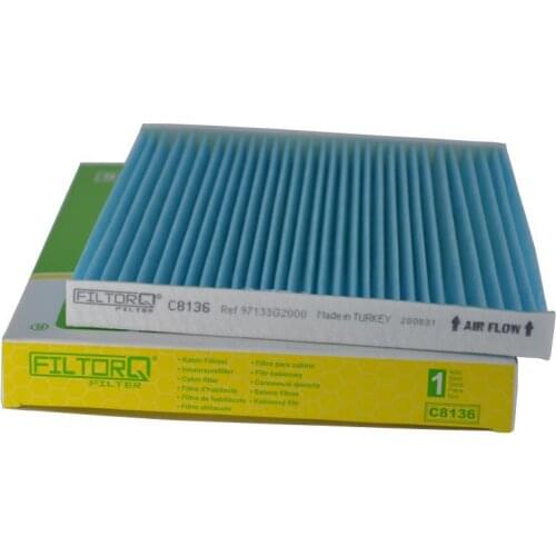Car active pollen cabin air filter for Hyundai Tucson JM ix35 LM EL ELH Kia Sorento JC Sportage SL JE KM 97133-2E250