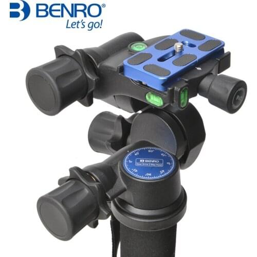 Benro GD3WH Head Gear Drive 3 Way Head Three-Dimensional Heads For Camera Tripod Max Loading 6kg Free Shipping