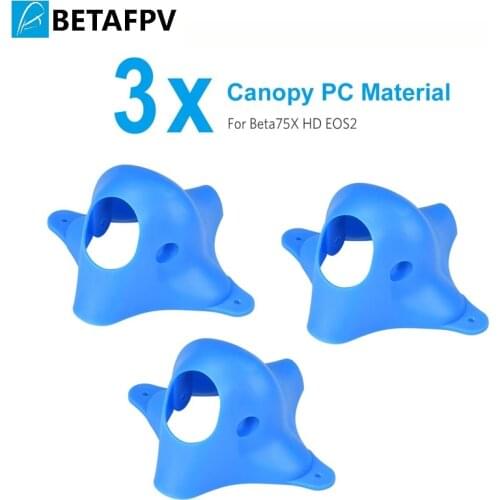BETAFPV 3pcs Customized EOS2 FPV Canopy PC Blue for EOS2 Camera Beta85X Beta75X Beta75 Pro 2 FPV Whoop Drone
