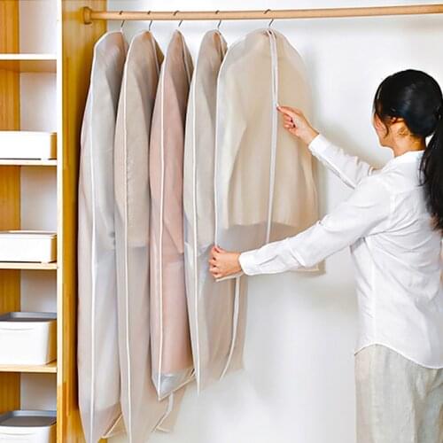 Cover Clothes Bag Protection Bag Dust-proof Cover for Suit Cloth Visible Transparent Window Dust Proof Organizer for Clothes