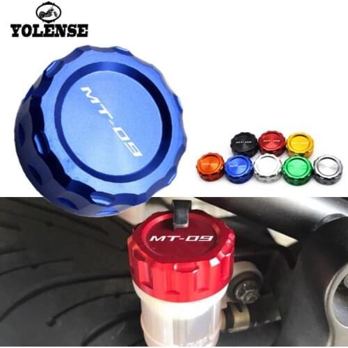 For YAMAHA MT-09 MT09 MT 09 FZ-09 FZ09 FZ 09 Motorcycle Accessories CNC Rear Brake Reservoir Cover Caps