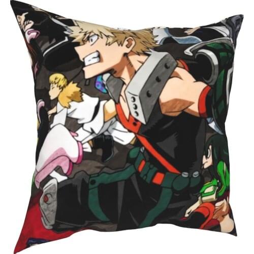 Printed pillow my hero college flannel pillowcase sofa gift car bedroom decoration throw pillow case