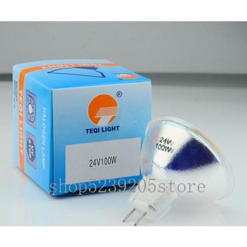 TEQI 24V100W / 21V150W G6.35 halogen lamp cup TEQI 24v100w 21v150 w cold light source Tungsten Halogen lamp