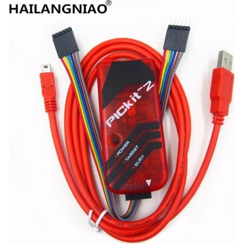 HAILANGNIAO 1SET PICKIT2 PIC Kit2 Simulator PICKit 2 Programmer Emluator Red Color WUSB cable Dupond Wire NEW
