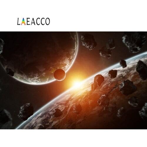 Laeacco Fantasy Space Planets Science Fiction Baby Portrait Photography Backgrounds Photographic Backdrops For Photo Studio