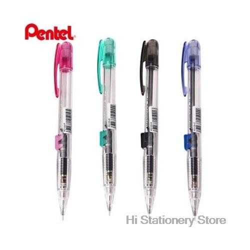 12 Pieces Pentel PD105T/PD107T side press 0.5mm 0.7mm Mechanical Pencil for school and office stationery