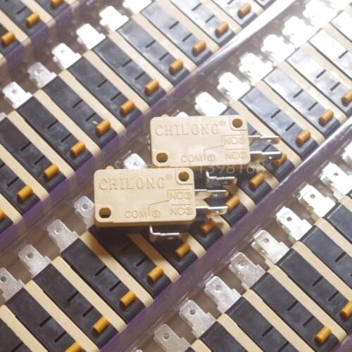 10pcs / Lot 3pin Microswitch CHILONG Micro Switch for Arcade game Button joystick Parts free shipping