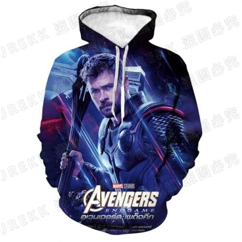 2021 Fashion Spring Womens Sweatshirt Thor Marvel 3D Printed Casual Men Hoodies Streetwear Oversize Children Clothing