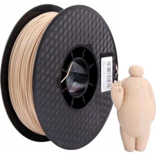 0.5Kg Wooden PLA 3D Printer Filament 1.75mm 500g Light Wood Color 3D Printing Materials Supply PLA Dropshipping