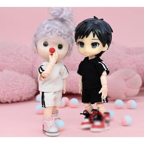 Ob11 baby clothes GSC Clay man clothes 1/12 BJD Molly Azone T-shirt casual suit doll clothes Doll accessories