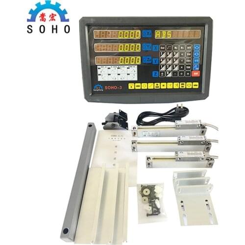 Complete Set 3 Axis Dro Digital Readout System,3 Axis Digital Readout Kits For Milling/ Lathe/ Drill Machine