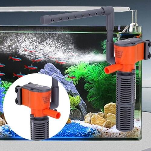 Practical Aquarium Protein Skimmer Oxygen Supply Adjustable Port Plastic Filtering Pump Small Fish Tank Filter for Pet Shop