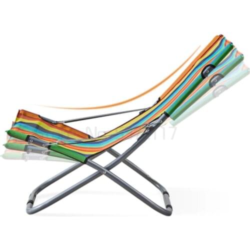 Simple portable recliner leisure folding chair lunch break lazy chair office nap armchair