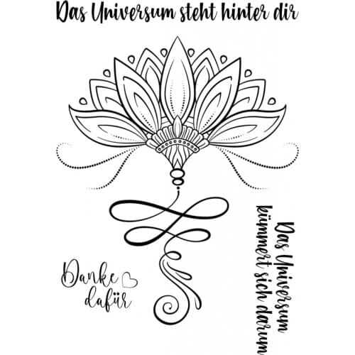 German Words Transparent Clear Silicone Stamp/Seal for DIY scrapbook/photo album Decorative clear stamp sheets ST0873