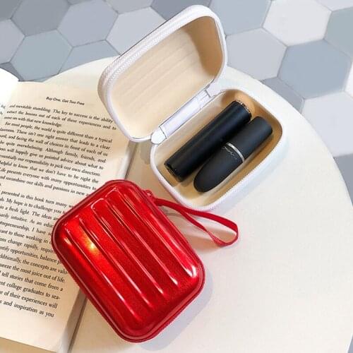 Q 1Pcs Portable Small Coins Purse Candy Color Tinplate Wallet Double Zipper Mini Bags For Women Kids Suitcase Keyring Bag