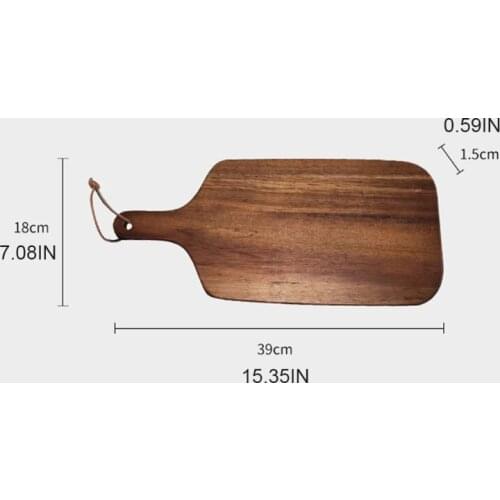 95AA Acacia Wood Cutting Board with Handle Wooden Kitchen Chopping Board for Meat Cheese Bread Vegetables Fruits Food