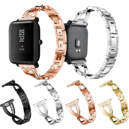 Bracelet For Amazfit gts Strap Milanese Loop Watch Band For Huami Amazfit bip gtr 42mm Wrist Strap Metal Stainless Steel