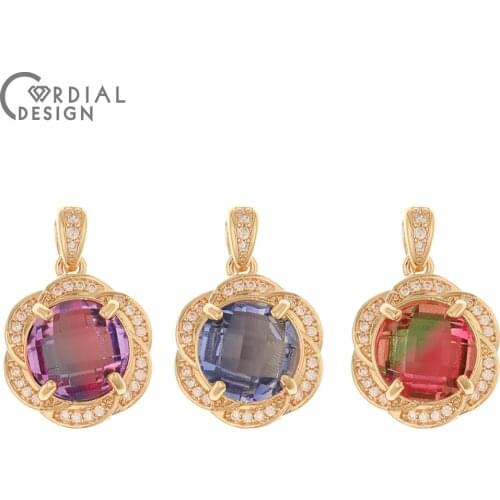 Cordial Design 30Pcs 16*24MM Jewelry Accessories/Crystal Pendant For Necklace/Jewelry Findings & Components/Hand Made/DIY Charms