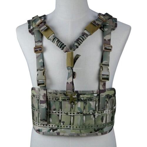 Outdoor Hunting Vest with Gun Sling Detachable Strap Tactical Combat Vest Adjustable Military Airsoft Shooting Molle Vests