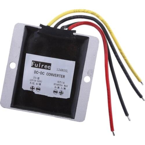 Waterproof DC/DC 48V/5A Step Down to 12V/24V Voltage Buck Converter Regulator Transformer Power Supply for Car Truck Vehicle