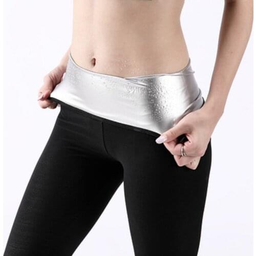 Women Sweat Sauna Pants Body Shaper Slimming Pants Silver Coating Weight Loss Waist Sweat Leggings Slimming Underwear Fitness Wo