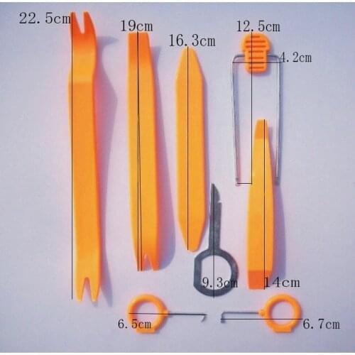 4/12pcs Car Radio Door Clip Panel Trim Dash Audio Removal Open Installer Pry Tool for Auto Vehicle for BMW Audio Removal Pry