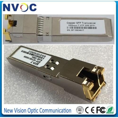 5Pcs/Lot,10/100/1000M RJ45 Copper SFP Module,Fiber Optic 1000base-T Copper SFP GLC-T Transceiver Module RJ45 Connector