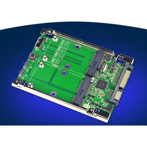 2.5" SATA3.0 6G / USB3.0 to 2 Port mSATA Adapter Raid Card Support RAID 0 1 JBOD