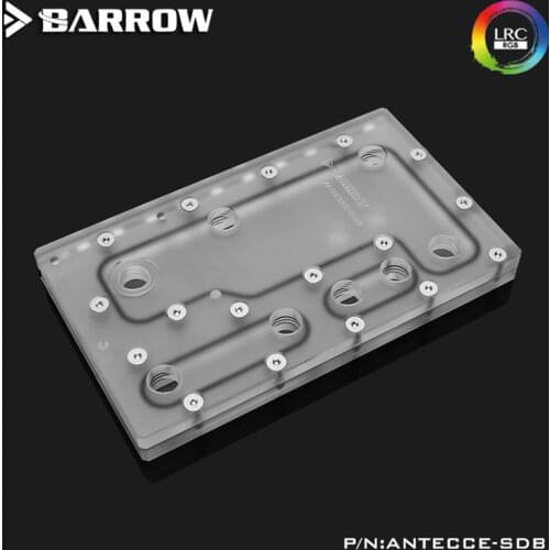 Barrow Acrylic Board as Water Channel use for ANTEC Cube-Razer Computer Case for Both CPU and GPU Block RGB 5V 3PIN Waterway