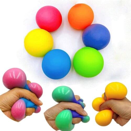 1pcs 6/6.5cm Anti Stress Balls Pressure Fidget Toys Globbles Squishy Squeezing Ball Relief Adults Decompression Game Toys Gift