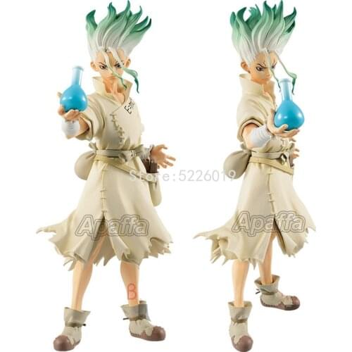 20cm Anime Dr.STONE Figure Senkuu Ishigami Action Figure 1262# Dr.STONE Ishigami Senkuu Figurine Collectible Model Doll Toys
