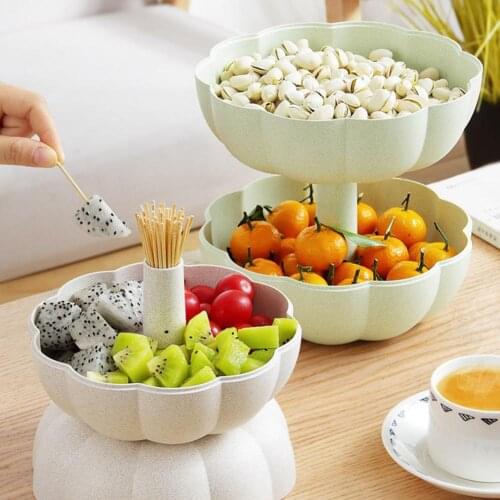 Pumpkin Shape Candy Dried Fruit Nut Storage Box Snacks Tray Holder Bowl Plate Storage Boxes