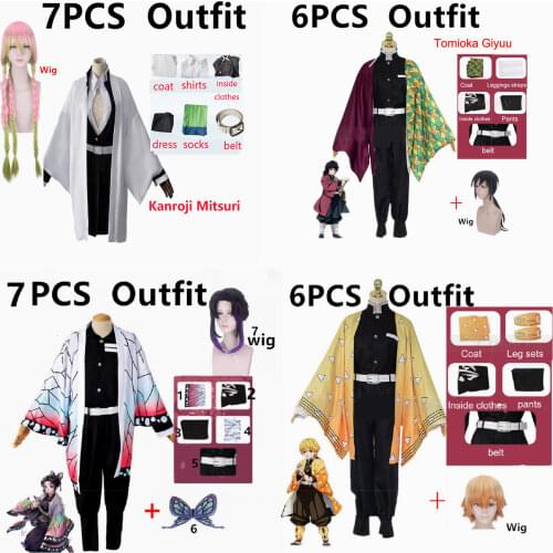 Anime Exhibition Cartoon Character Cosplay Costume Demon Slayer Kimetsu no Yaiba Tanjirou Nezuko Cosplay Kimono Wig